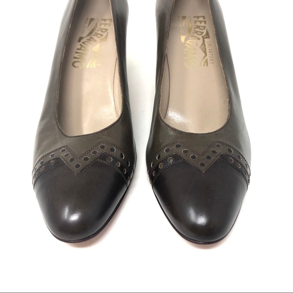 Salvatore Ferragamo Leather Pumps Size 7.5 AAAA - Picture 2 of 8